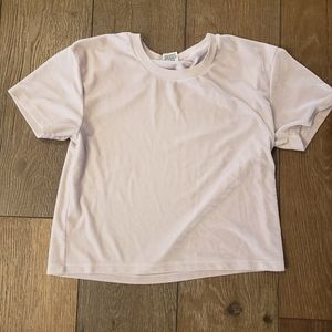 PINK crushed velvet top